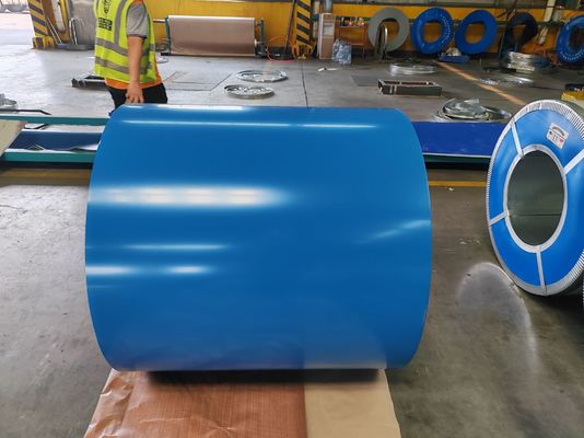 주문 Pre Painted Steel Coil with 5-7μm Back Coating Thickness 30-275g/m2 Zinc Coating and 508/610mm Coil ID for Industrial Equipment online manufacture