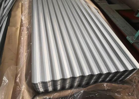 구입하다 0.5mm DX51D AZ275 철강 구조 건물에 대한 800mm 효과적 너비와 Galvalume corrugated 지붕 잎 online manufacture