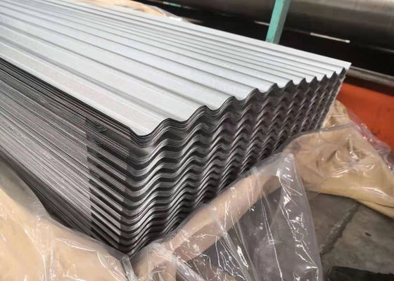 구입하다 0.5mm DX51D AZ275 철강 구조 건물에 대한 800mm 효과적 너비와 Galvalume corrugated 지붕 잎 online manufacture