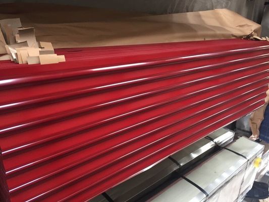 구입하다 매트 끝마무리를 가진 구조상 76mm 전 그려진 물결 모양 루핑 장 GI 물결 모양 장 online manufacture